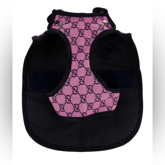New Authentic Gucci Pink GG Monogram Dog Clothes Trench Coat - Picture 3 of 9